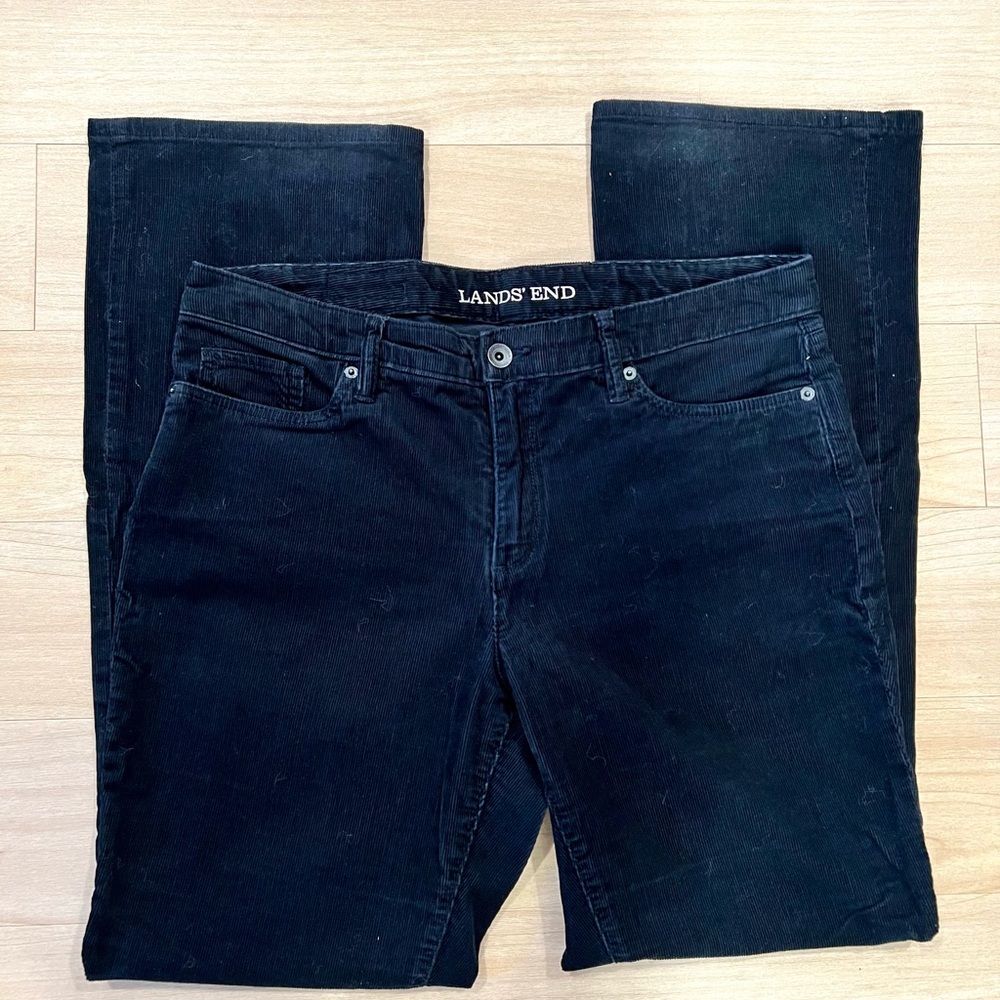 Lands' End Women's Soft Boot Cut Corduroy Jeans
